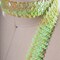 1 Yard Iridescent Lime Green Stretch Sequin Trim 1.5" Sparkly Ribbon for Costumes & Accessories